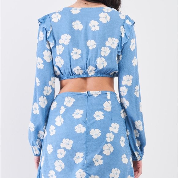 2 PIECE FLORAL PRINT SET - Picture 2 of 3